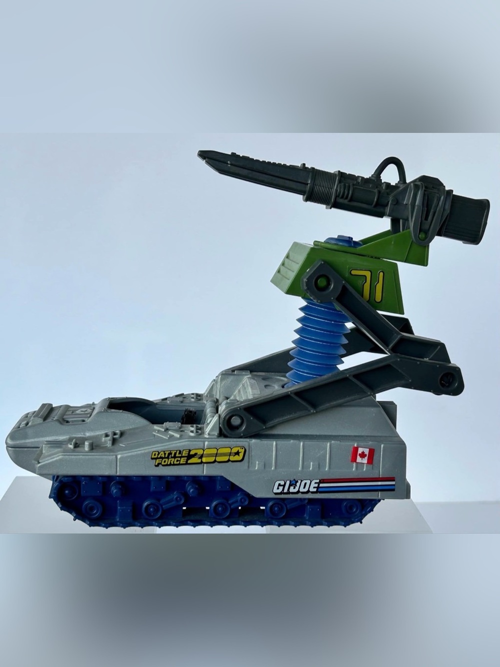 VTG 1989 G.I. Joe Battle Force 2000 Pulverizer Tank (Canadian Decals!)